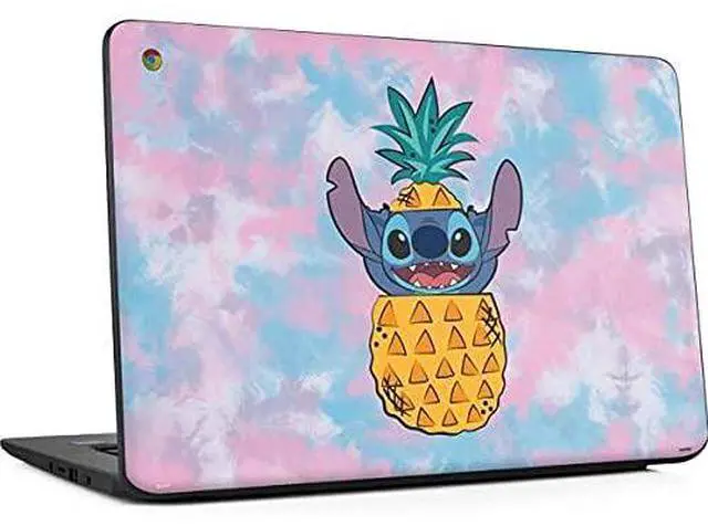 Main image of Decal Laptop Skin Compatible with Chromebook 14 G5 - Officially Licensed Disney Lilo and Stitch Pineapple Stitch Design
