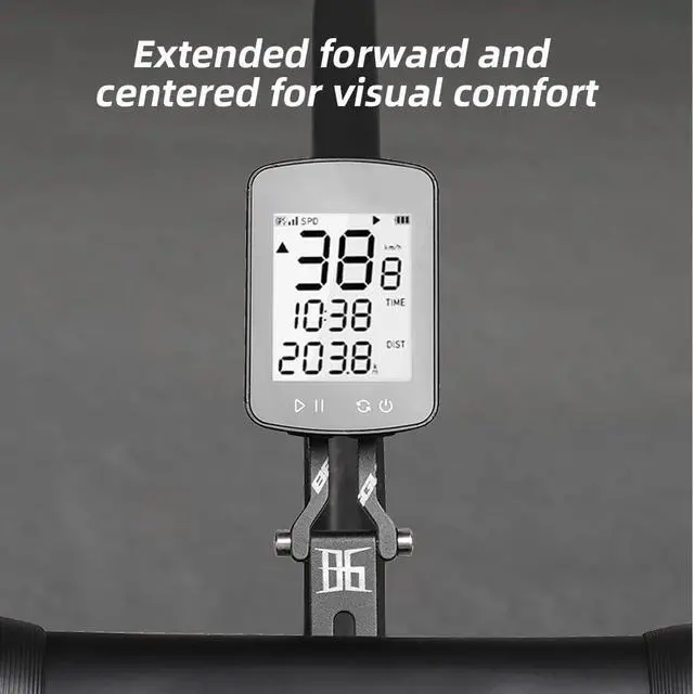 Alt view image 6 of 7 - Out Front Adjustable Computer Mount Integrated Handlebar Bike Computer Mount