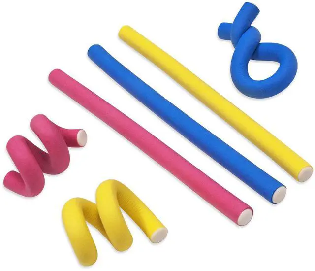 Alt view image 2 of 4 - 5" Flexi Ties Cable Wrap - (Yellow/Pink/Blue) - 16 Count