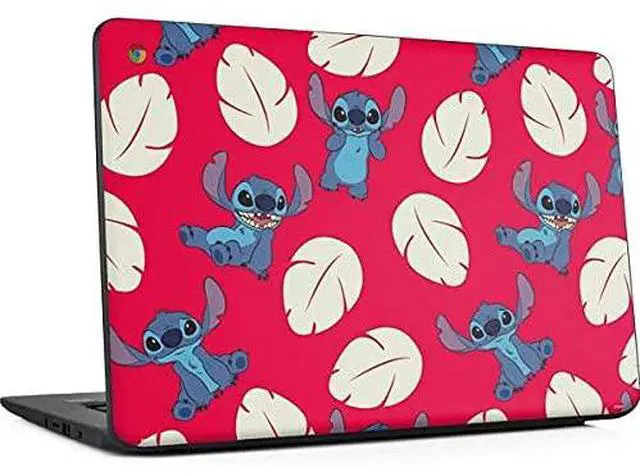 Main image of Decal Laptop Skin Compatible with Chromebook 14 G5 - Officially Licensed Disney Lilo and Stitch Character Pattern Design