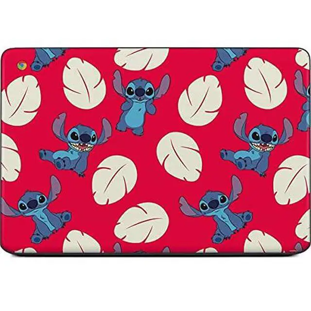 Alt view image 2 of 4 - Decal Laptop Skin Compatible with Chromebook 14 G5 - Officially Licensed Disney Lilo and Stitch Character Pattern Design