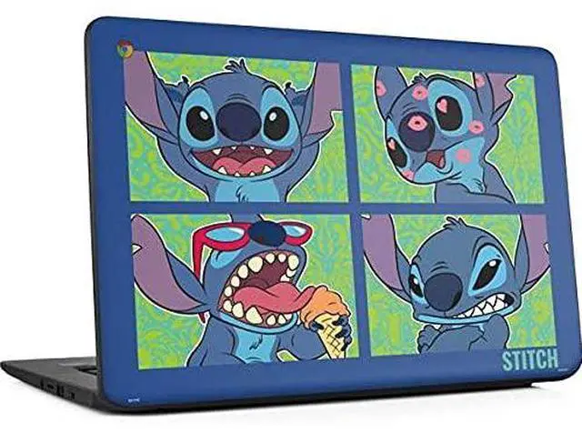 Main image of Decal Laptop Skin Compatible with Chromebook 14 G5 - Officially Licensed Disney Lilo and Stitch Personalities Moods Design