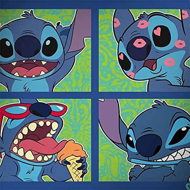 Alt view image 4 of 4 - Decal Laptop Skin Compatible with Chromebook 14 G5 - Officially Licensed Disney Lilo and Stitch Personalities Moods Design