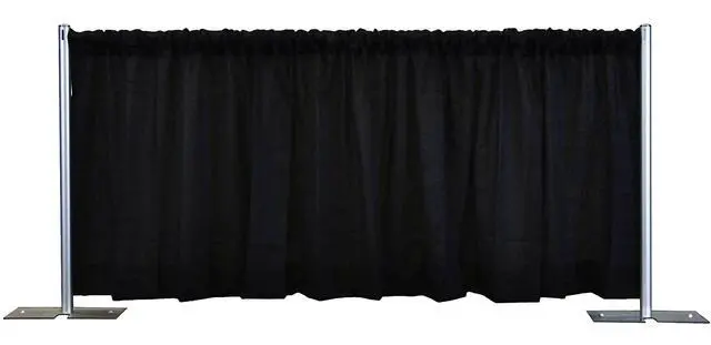 Alt view image 2 of 2 - 3 Ft. High x 4 Ft. Wide Banjo Drape Panel (For Pipe and Drape Displays and Backdrops)- Navy Blue