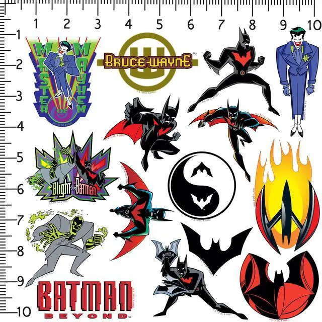 Alt view image 2 of 6 - Batman Beyond 200 Vinyl Stickers Waterproof Die-Cut Decals Laptop Scrapbook