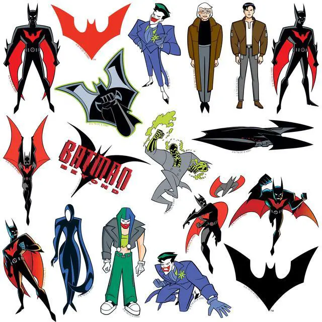 Alt view image 3 of 6 - Batman Beyond 200 Vinyl Stickers Waterproof Die-Cut Decals Laptop Scrapbook