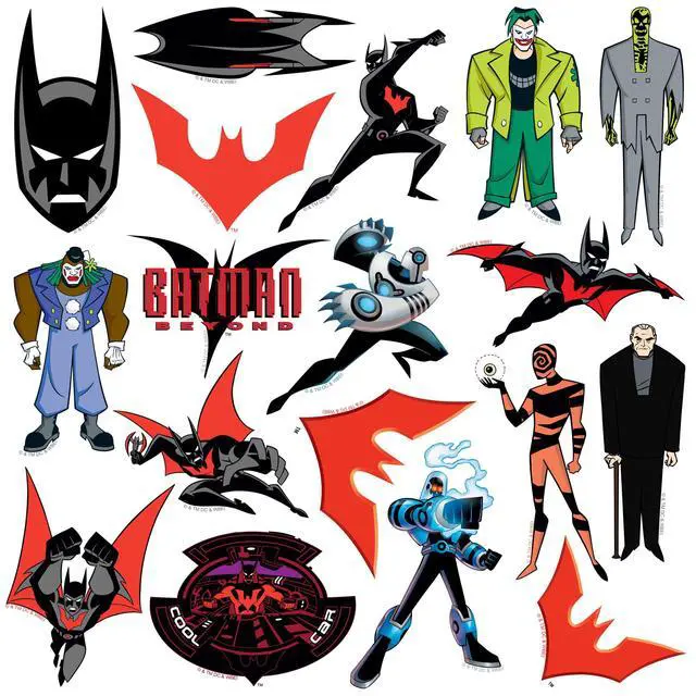 Alt view image 4 of 6 - Batman Beyond 200 Vinyl Stickers Waterproof Die-Cut Decals Laptop Scrapbook