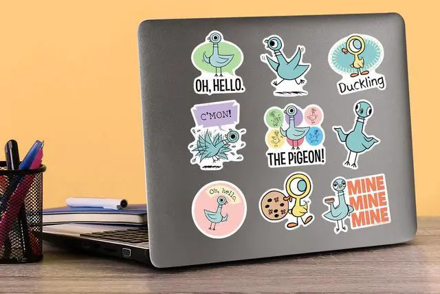 Alt view image 5 of 6 - Hidden Pigeon 100 Vinyl Stickers Waterproof Die-Cut Decals Laptop Scrapbook