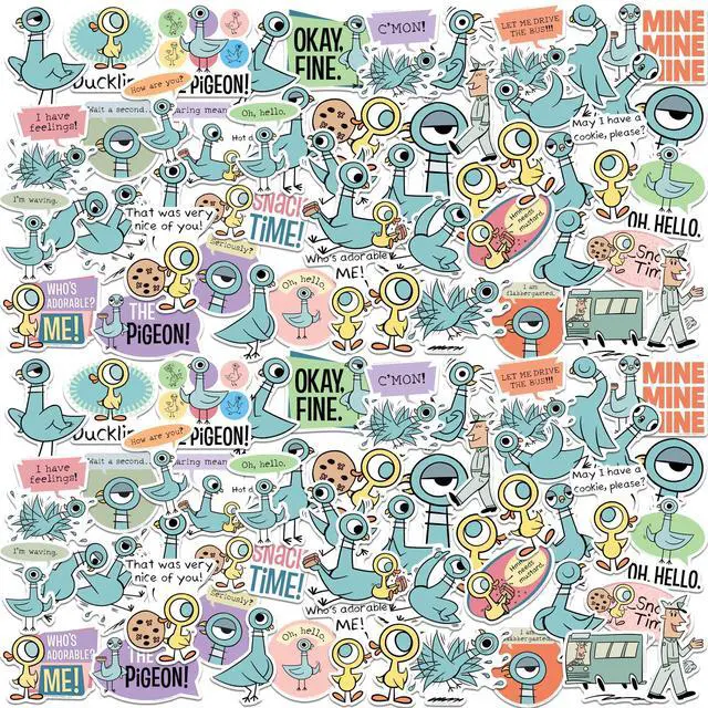 Main image of Hidden Pigeon 100 Vinyl Stickers Waterproof Die-Cut Decals Laptop Scrapbook