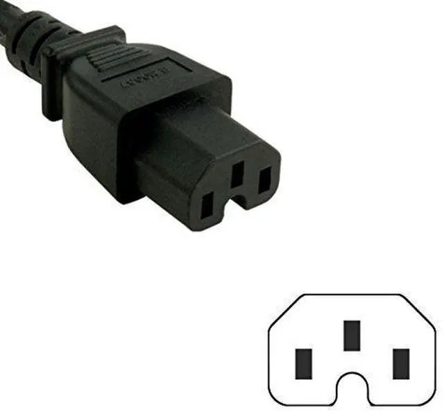 Alt view image 2 of 7 - 6ft AC Power Cord Compatible with Wolf Gas Range GR304 Mains Cable, Black