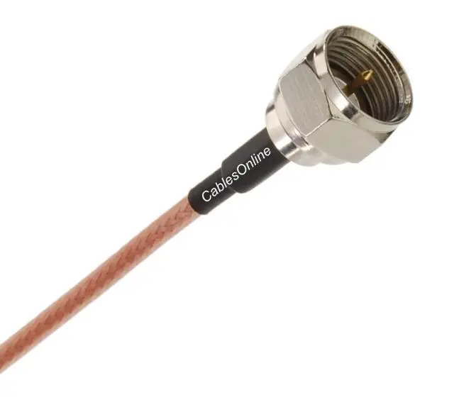 Alt view image 2 of 4 - CablesOnline, 6-feet F-Type Male to BNC Male 50-Ohm RG316 Coax Low Loss Jumper Cable