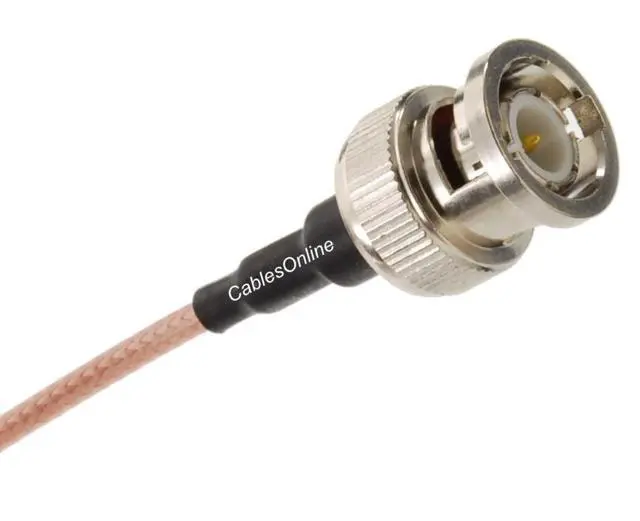 Alt view image 3 of 4 - CablesOnline, 6-feet F-Type Male to BNC Male 50-Ohm RG316 Coax Low Loss Jumper Cable