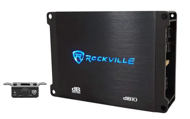 Alt view image 2 of 7 - dB10 Dyno-Certified 4-Ohm Mono Car Amplifier with RWK81 Wire Kit | 800W Peak / 200W RMS, Class D, 15Hz-250Hz, 12dB Crossover, RWK81 8 AWG Kit with Copper RCA and 60A AGU Fuse, 2-Items