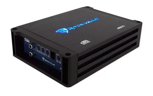 Alt view image 4 of 7 - dB10 Dyno-Certified 4-Ohm Mono Car Amplifier with RWK81 Wire Kit | 800W Peak / 200W RMS, Class D, 15Hz-250Hz, 12dB Crossover, RWK81 8 AWG Kit with Copper RCA and 60A AGU Fuse, 2-Items