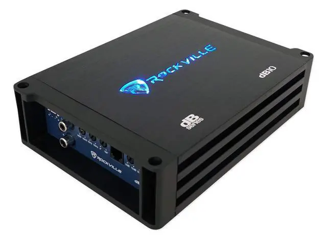 Alt view image 5 of 7 - dB10 Dyno-Certified 4-Ohm Mono Car Amplifier with RWK81 Wire Kit | 800W Peak / 200W RMS, Class D, 15Hz-250Hz, 12dB Crossover, RWK81 8 AWG Kit with Copper RCA and 60A AGU Fuse, 2-Items