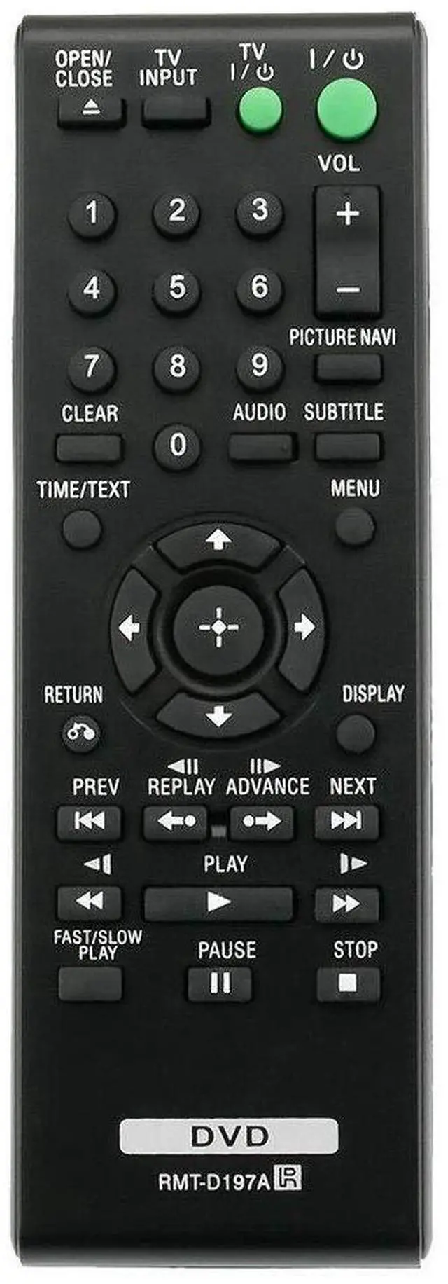 Main image of New DVD Player Remote RMT-D197A for Sony DVPSR210 DVPSR210P DVPSR510 DVPSR510H