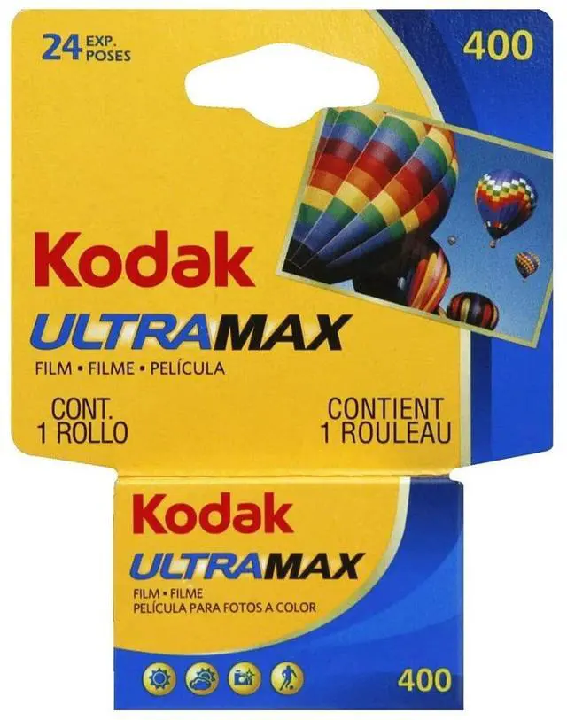 Main image of 6034037 UltraMax 400 Film/GC135-24C (Yellow, Blue, Black, Red) | Daylight photography with ISO 400 and 24 exposures