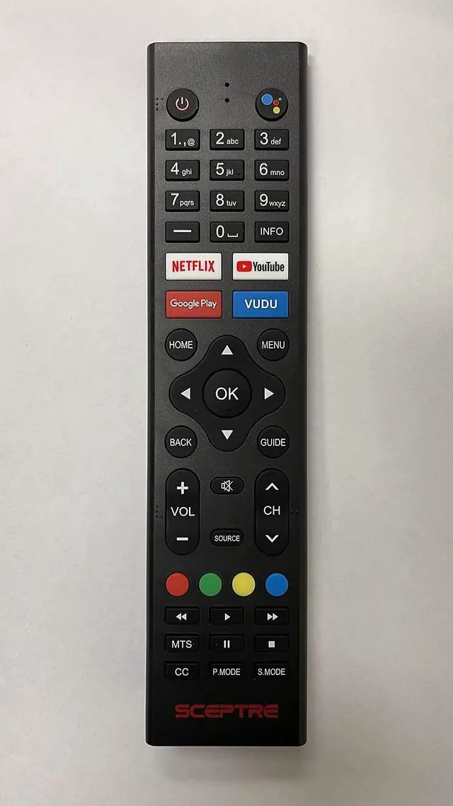 Main image of 280401010470 Remote Control Compatible with Sceptre Android Smart 4K TV UMC and SRC Series A322BV-SRC A515CV-UMC (No Voice Command Function)