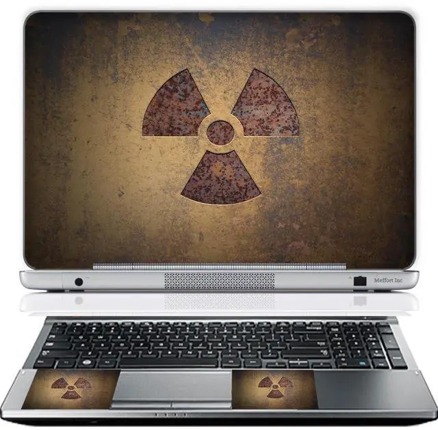 Main image of 11.6 12 Inch Laptop Skin Sticker Cover Premium Sticker Cover Art Decal Decorative (Included 2 Wrist Pad Skins) - Radioactive