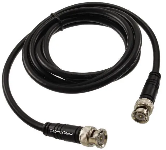Main image of CablesOnline, 6ft RG8X Pure Copper with BNC Male to BNC Male Connector 50 ohm Coaxial Cable, R-BX006C