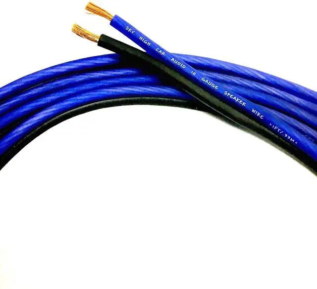 Main image of 10' feet True 10 Gauge AWG CCA Speaker Wire Car Home Audio