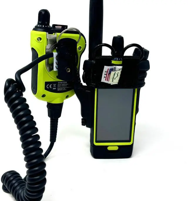 Main image of Holder Case for Motorola APX Next XN with D Rings, Black Leather Duty Belt Holsterr, Heavy Duty, V4