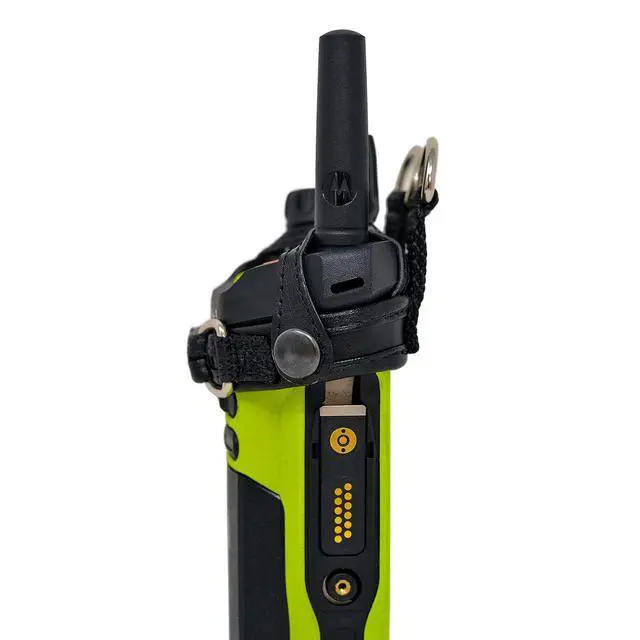 Alt view image 4 of 7 - Holder Case for Motorola APX Next XE with D Rings, Black Leather Duty Belt Holsterr, Heavy Duty, V4 (Black APXNEXT-XE)