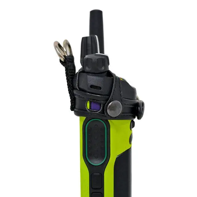 Alt view image 5 of 7 - Holder Case for Motorola APX Next XE with D Rings, Black Leather Duty Belt Holsterr, Heavy Duty, V4 (Black APXNEXT-XE)