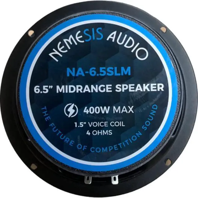 Alt view image 4 of 4 - NA-6.5SLM 6.5" 400W Max 4-Ohms Car Audio Bullet Midrange Speaker