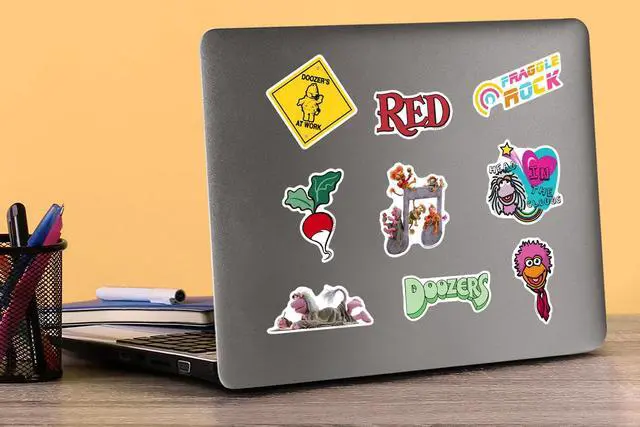 Alt view image 5 of 6 - Fraggle Rock Iconic 150-Count 150 Vinyl Stickers Waterproof Die-Cut Decals