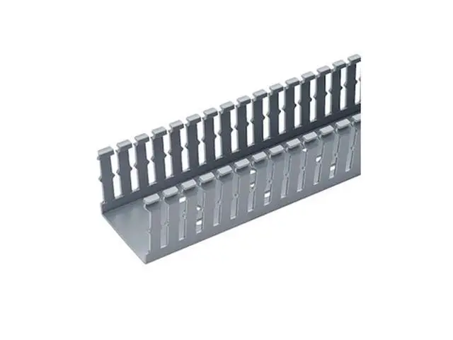 Alt view image 2 of 2 - F2X2LG6 Type F Narrow Slotted Duct, PVC, Light Gray