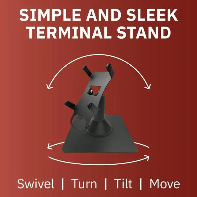 Alt view image 3 of 6 - DCCStands Freestanding Swivel and Tilt PAX A80 Terminal Stand