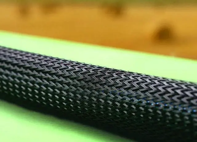 Alt view image 5 of 7 - Techflex PTP Flexo PET Plus Fray Resistant Resin Coated Braided Sleeving Flexible Expandable Wire Mesh - 2" - 50 Feet - Black