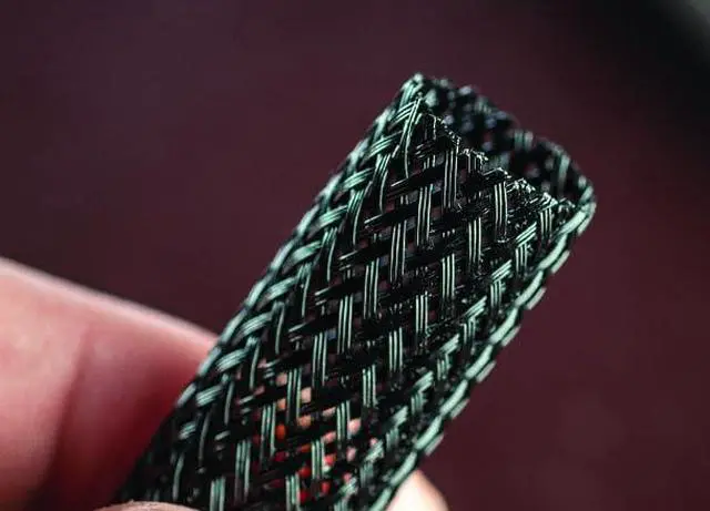 Alt view image 6 of 7 - Techflex PTP Flexo PET Plus Fray Resistant Resin Coated Braided Sleeving Flexible Expandable Wire Mesh - 2" - 50 Feet - Black