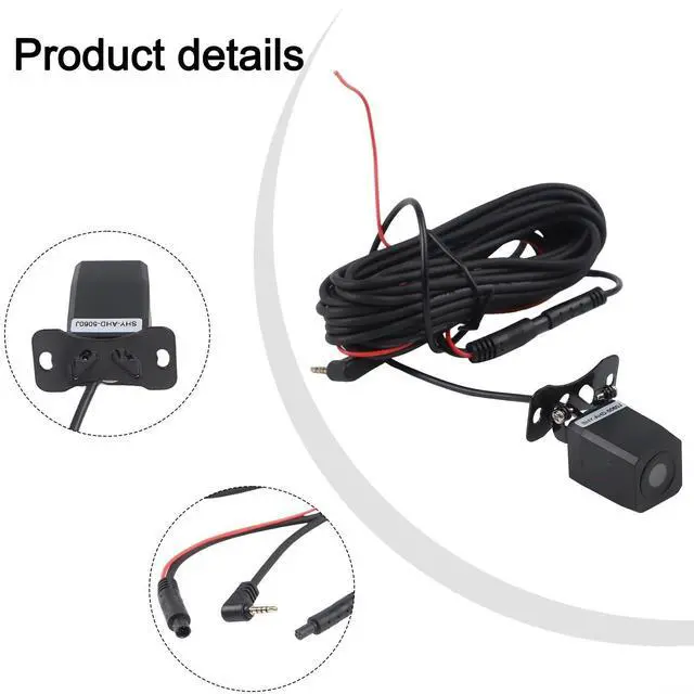 Alt view image 3 of 7 - Rear View Backup Camera 4 Pin 2.5mm Interface Rear View Camera 12V For DVR Parking Assistance Fits Most Cars Waterproof For Parking Assistance