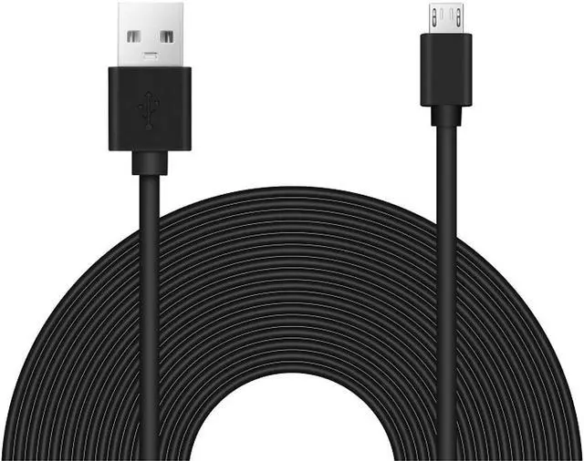 Alt view image 3 of 3 - 10 feet MicroUSB to USB Cable for Google Chromecast HDMI Streaming Media Player Model H2G2-42 MST3K-US Data Sync Cord