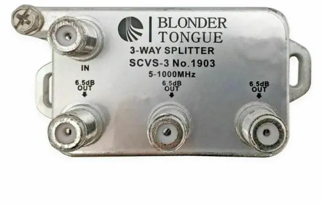 Main image of Blonder Toungue SCVS-3 Splitter, 3 Way