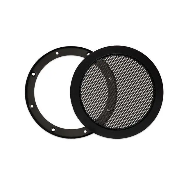 Alt view image 2 of 4 - 2 SG-M5 Heavy Duty Steel Mesh Snap On Woofer Grills for 5.25" Speakers