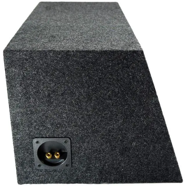 Alt view image 3 of 4 - 10 Inch Hatchback Sub Box Sealed Slanted Single 10" Subwoofer Enclosure ASC | Angled Cabinet for Cargo Area Bass, Dense Wood Build, Tight Deep Low End, Easy Driver Mounting, Great for Compact Cars