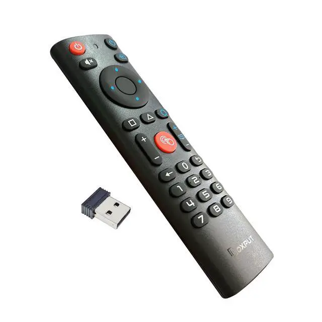 Alt view image 2 of 7 - BPR3S Plus 2.4G USB Voice Remote BT Remote with Air Mouse IR Learning and 4-Key IR Isolation Replacement Remote for Android TV Box TV Stick ATV Device