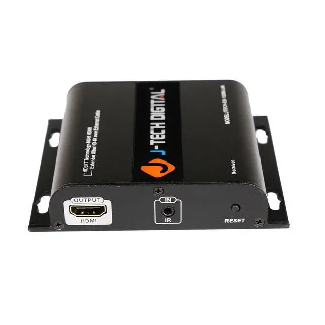 Alt view image 2 of 3 - HDbitT Series ONE to Many Connection Ultra HD 4K HDMI Extender Over TCP/IP Ethernet/Over Single Cat5e/cat6 Cable Ultra HD 4K HDMI1.4 with IR Remote - Up to 400 Ft (RX Only)