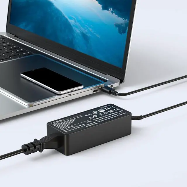 Alt view image 7 of 7 - 65W 45W USB-C Laptop Charger Compatible with Lenovo X1 Carbon, ThinkPad T480/T490/T14/T14s, Yoga C740, IdeaPad Flex 5/E15, and ADLX65 Series (20V 3.25A)