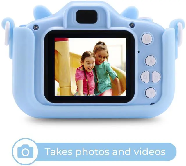 Alt view image 3 of 7 - Kids Tech - Kids Camera 2" Screen for Joyful Moments - Snap 12MP Pics, Record 1080p HD Videos, Build in Games, Durable Drop-Proof Case, USB Rechargeable for Non-Stop Fun