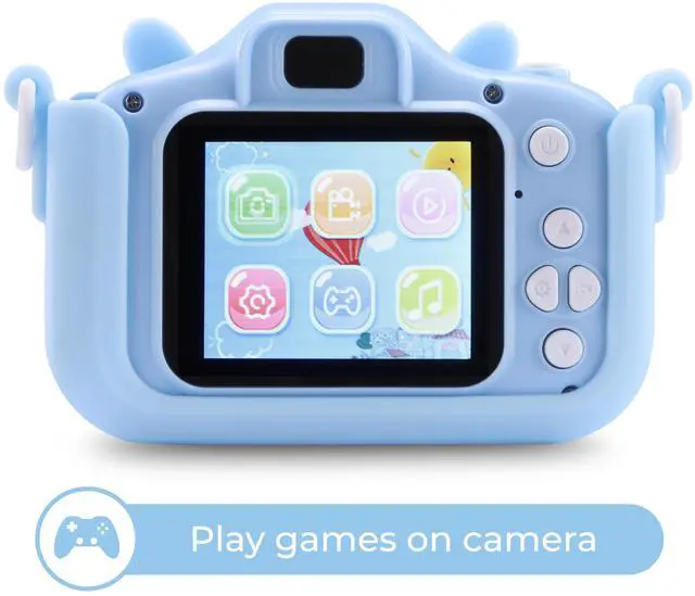 Alt view image 5 of 7 - Kids Tech - Kids Camera 2" Screen for Joyful Moments - Snap 12MP Pics, Record 1080p HD Videos, Build in Games, Durable Drop-Proof Case, USB Rechargeable for Non-Stop Fun