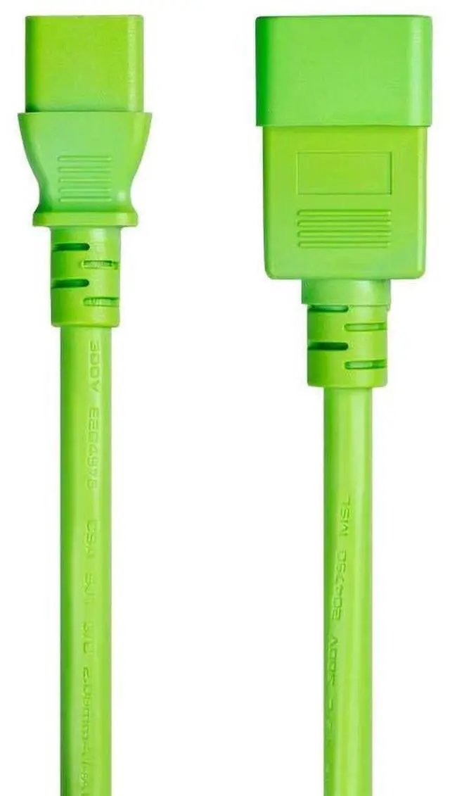 Main image of Power Cable/Cord - 6 Feet - Green | 14AWG for PDU 15A (IEC 60320 C13 to IEC 60320 C20)