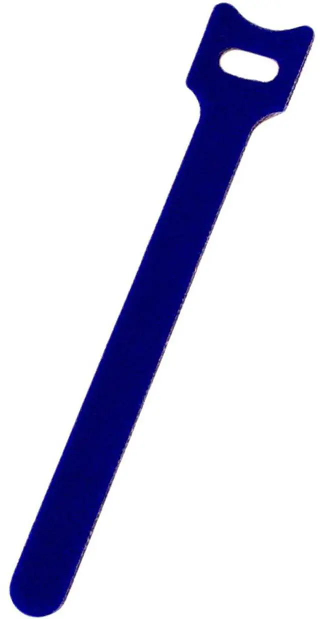 Main image of 6 Inch Hook and Loop Reusable Strap Cable Cord Wire Ties 25 Pack Blue