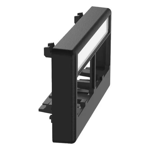 Alt view image 4 of 4 - CFFPL4BL Snap-On 4-Port Modular Furniture Faceplate, Black