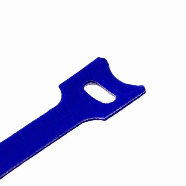 Alt view image 4 of 5 - 6 Inch Hook and Loop Reusable Strap Cable Cord Wire Ties 25 Pack Blue