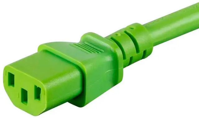Alt view image 5 of 6 - Power Cable/Cord - 6 Feet - Green | 14AWG for PDU 15A (IEC 60320 C13 to IEC 60320 C20)