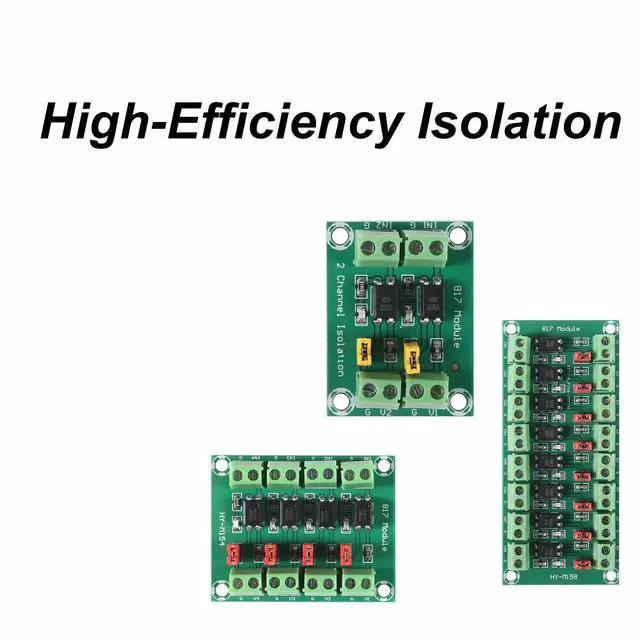 Alt view image 7 of 7 - 8PCS PC817 Optocoupler Isolation Board Voltage Converter Adapter Module 3.6-30V Driver Photoelectric Isolated Module Easy to Use(8 Channel)